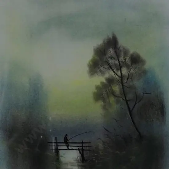 UNKNOWN Artist (A9) - Fisherman on Bridge