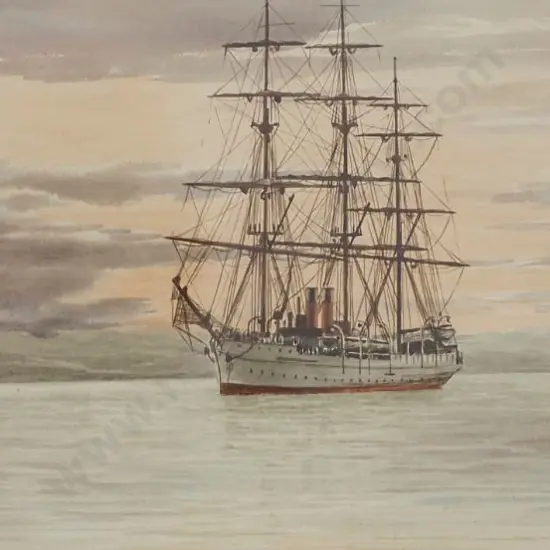 WATKIN, Eric Arthur (1895-1961) - Presidente Sarmiento - Fully rigged sailing ship - 1927