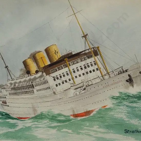 WATKIN, Eric Arthur (1895-1961) - SS Strathnaver