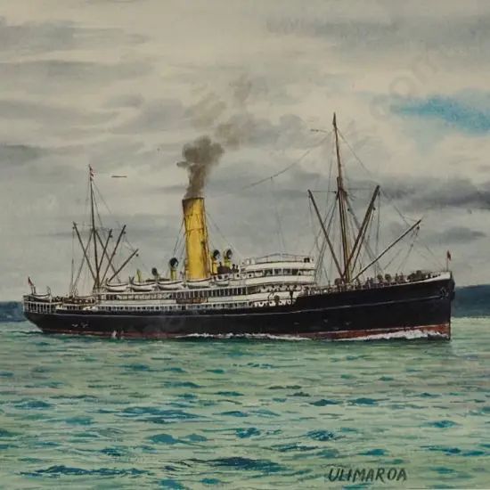 WATKIN, Eric Arthur (1895-1961) - SS Ulimaroa