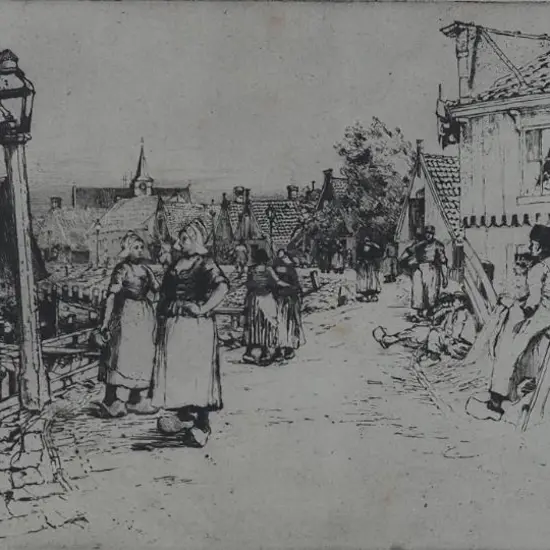 UNKNOWN Artist (A55) - Noon on the Zuider Zee