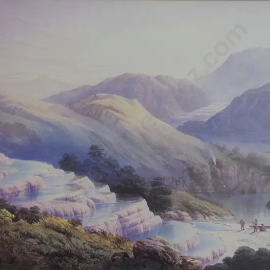 HOYTE, John Barr Clarke (1835-1913) - Pink Terraces