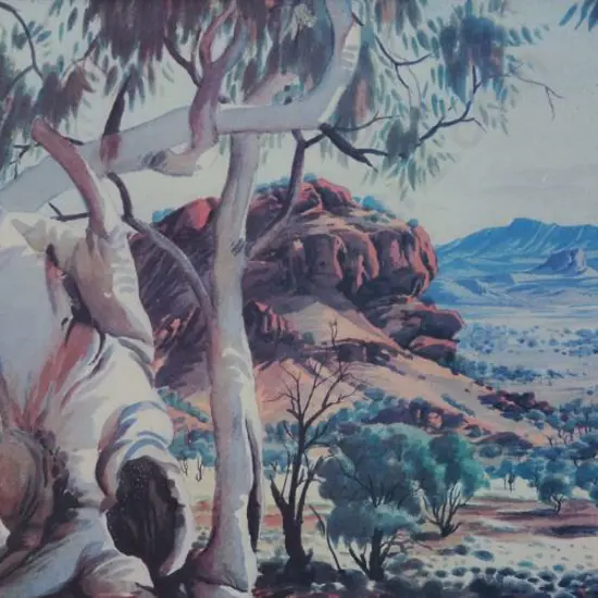 NAMATJIRA, Albert (1902-1959) - Down the valley towards Alice Springs
