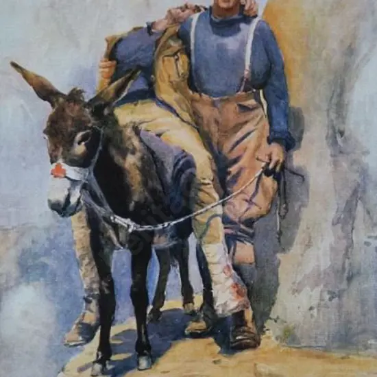 MOORE-Jones, Horace Millichamp (1868-1922) - Simpson and His Donkey - 2