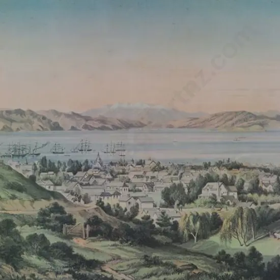 BARRAUD, C.D. (1822-1897) - Wellington Harbour (Limited Edition  print)