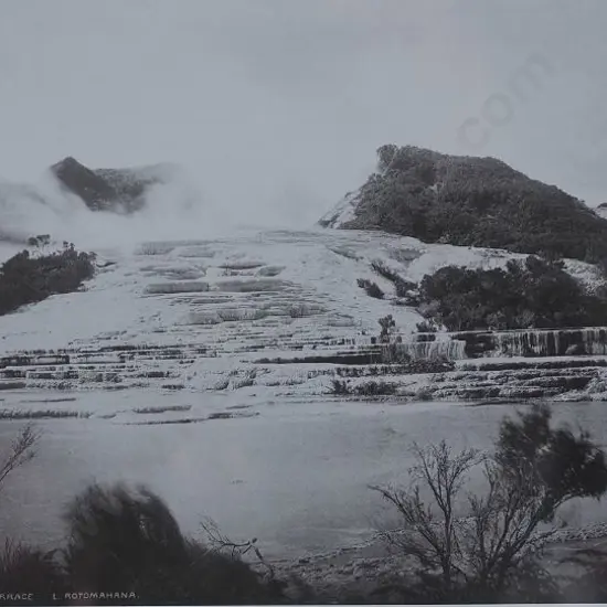 VALENTINE, George (1852-1890) - White Terraces, Lake Rotomahana 24 1885