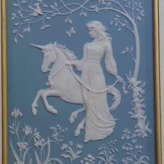 MCMONIGLE, George (Franklin Mint) - The Lady and The Unicorn - Handcrafted in Porcelain