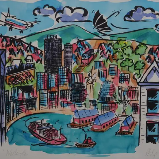 BEADLE, Philip (1959-) - Wellington Harbour