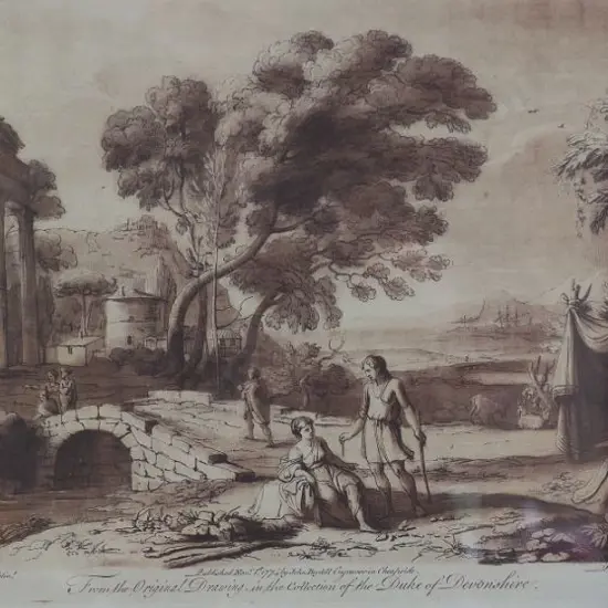 LORRAIN, Claude (1600-1682) - Italianate Ruins with People
