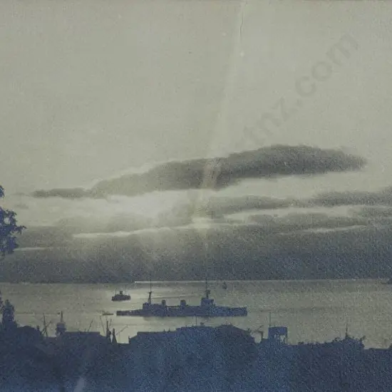 A11 - Unknown - HMS New Zealand in Wellington Harbour 12 April 1913