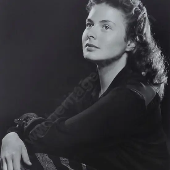 BERGMAN, Ingrid (1915-1982) - Photo by Karsh of Ottawa