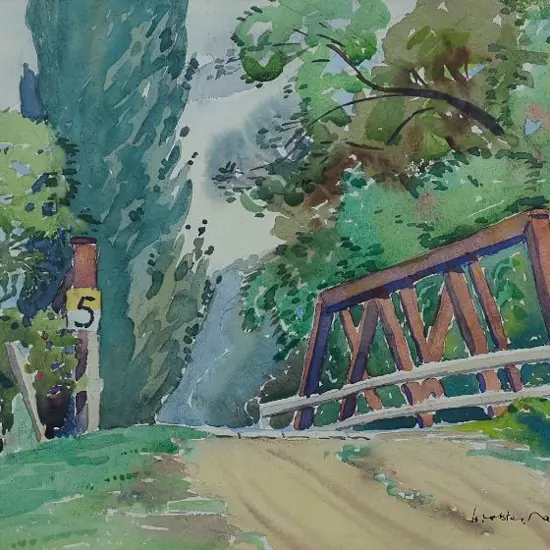NASH, H. Webster (1898-1987) - Bridge, Upper Hutt