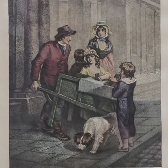 WHEATLEY, Francis R.A. (1747-1801) - Two Engraved prints from "Cries of London".  Dated 1795