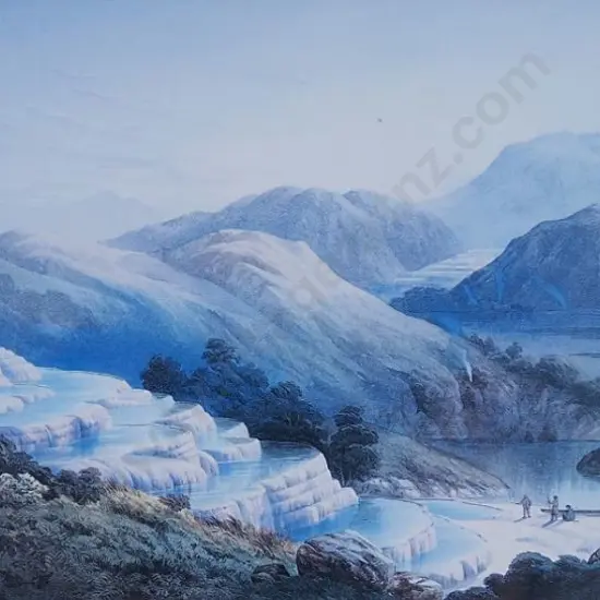 HOYTE, John Barr Clarke (1835-1913) - The Pink Terraces