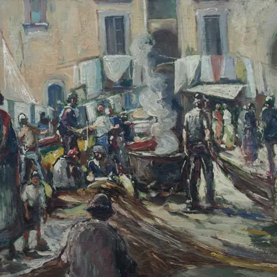 UNKNOWN - Village Market Scene