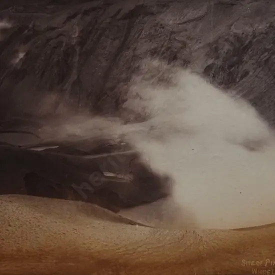 WHEELER & SON, Photographers - Tarawera Eruption - Site of Pink Terrace
