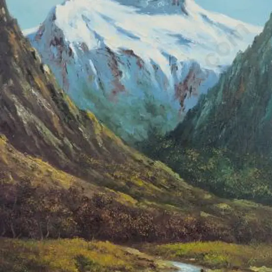 MANLA, S. (20th Cent.) - Mountain Peaks N.Z.