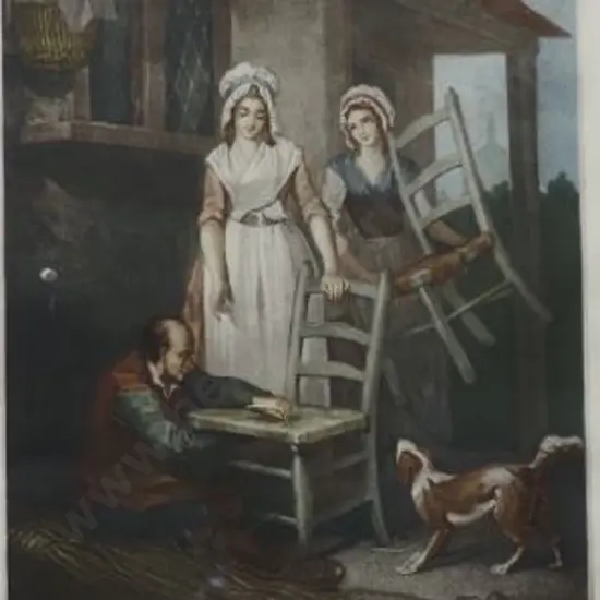 WHEATLEY, Francis (1747-1801) - Cries of London - Old Chairs to Mend