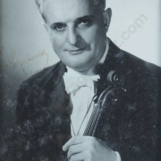 A62 - Unknown - Signed photo of unrecognised celebrity violinist