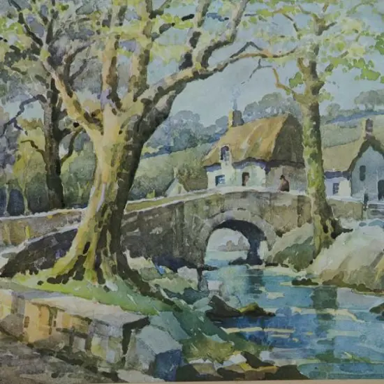 AYLING, George (1887-1960) - Cottage by Country Stream