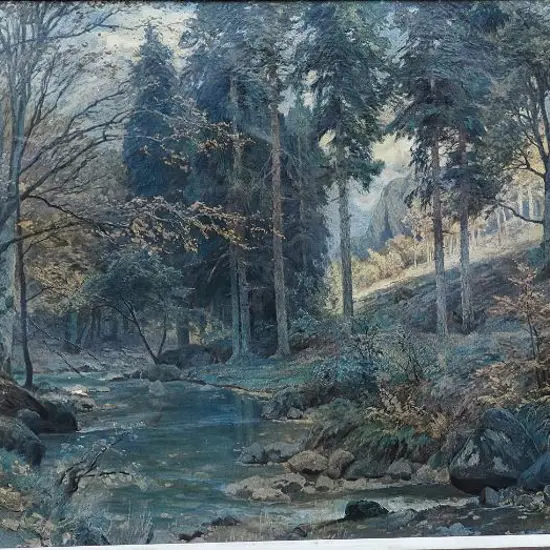 BOHMER. Heinrich (1852-1930) - Forest Scene