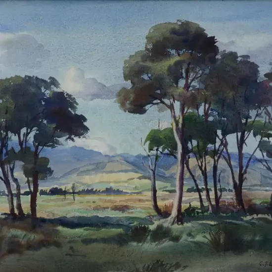 LAUGESEN, Carl Thorwald (1900-1987) - Kanukas, Wairarapa'
