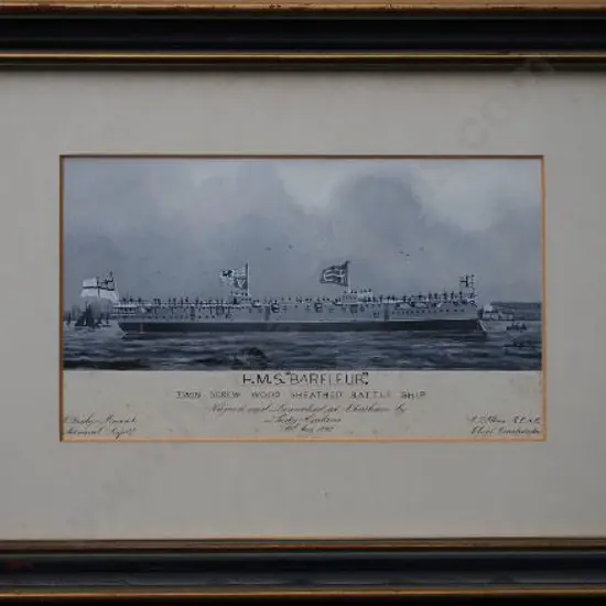 CHINNERY, P.A. (1800-1900) - H.M.S. Barfleur