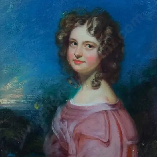 UNKNOWN Artist - Colonial Portrait Mabel Thompson, Aged 17