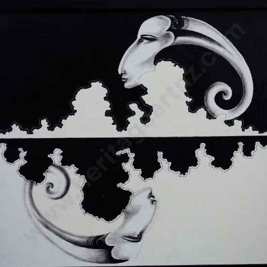 WAKEM, Lynne (c.2000-2020) - Untitled (Horned face)