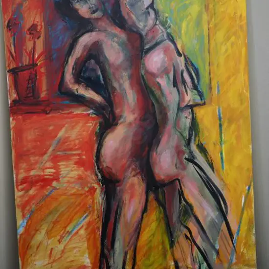 BENSON-COOPER, Lex (1953-) - Standing Couple - Nude - Stylised