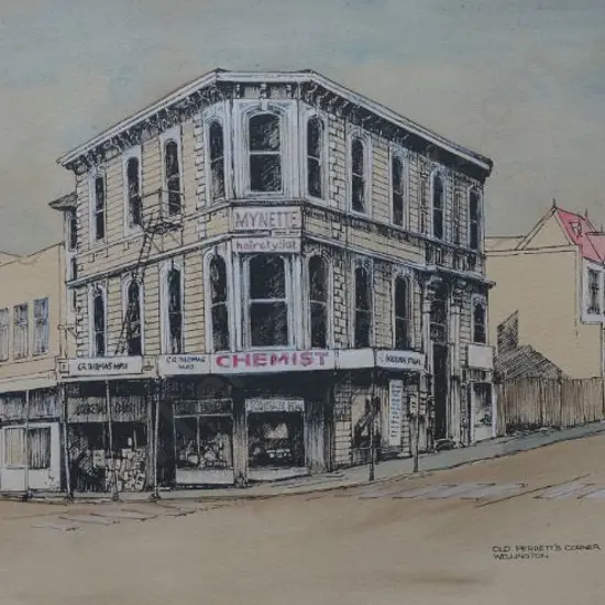 UNKNOWN Artist - Old Perrett's Corner, Wellington