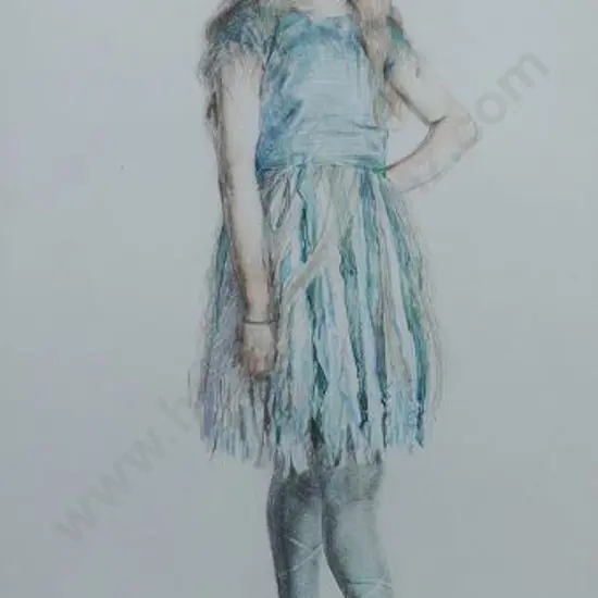 RICHARDSON, Harry Linley (1878-1947) - Artist's Daughter in Ballet Dress