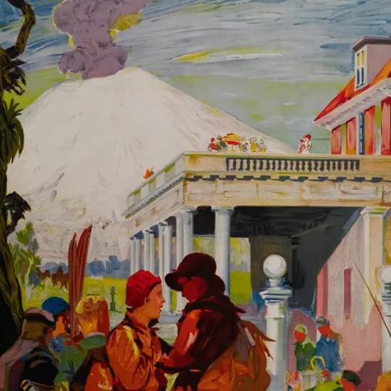 UNKNOWN - Tourist Poster Print - Chateau Tongariro (1930s)