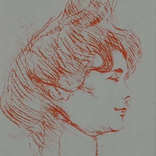 TOULOUSE-LAUTREC, Henri de (1864-1901) - Woman's Head