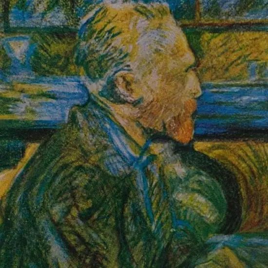 TOULOUSE-LAUTREC, Henri de (1864-1901) - Portrait of Van Gogh, 1887