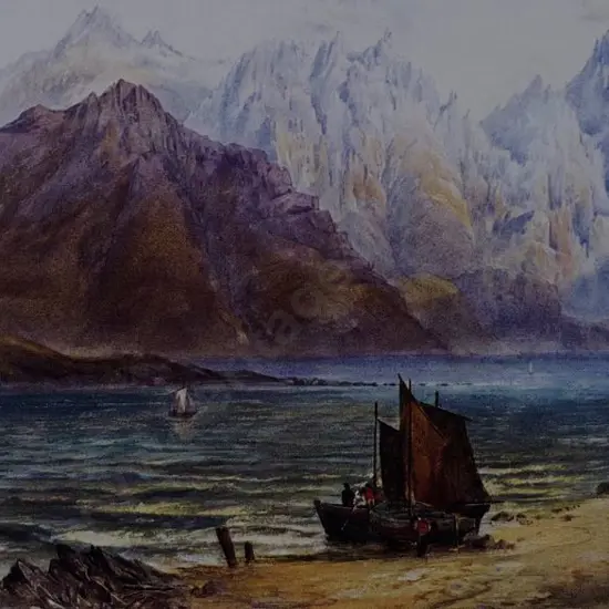 GULLY, John (1819-1888) - Lake Wakatipu, Queenstown, 1863