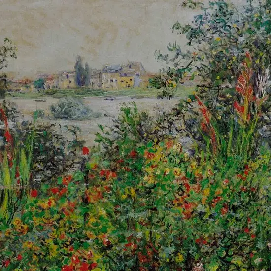 MONET, Claude (1840-1926) - Fleurs a Vetheuil, 1880