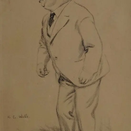 LOW, Sir David (1891-1963) - Herbert George (H.G.) Wells 1866-1946