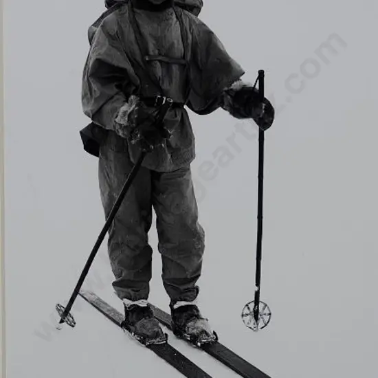 PONTING, Herbert (1870-1935) - Capt Robert Scott, in the Antarctic, on Skis, 1911