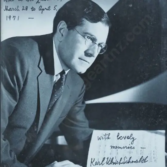 SCHNABEL, Karl Ulrich (1909-2001) - Karl Ulrich Schnabel - International Pianist