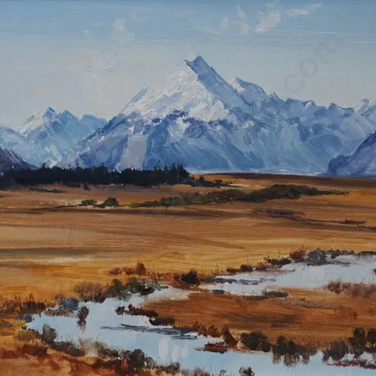 GREATHEAD, Aston (1921-2012) - Mount Cook & Tasman Valley