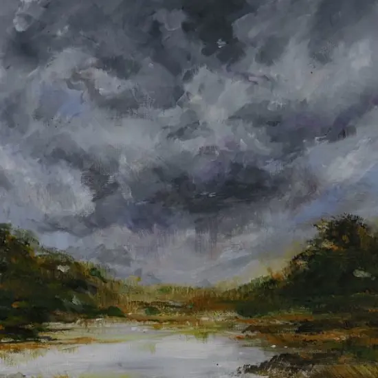 HERLIHY, Louise - Winter Scene with Storm Clouds