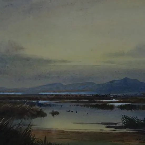 RICHARDSON, Henry Hughes (1882-1964) - Marsh Landscape