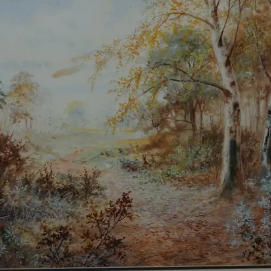 ROSS, Joseph Halford (1866-1909) - Woodland Scene with Rabbits