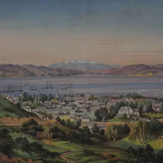 BARRAUD, Charles Decimus (1822-1897) - Wellington Harbour
