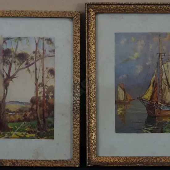 UNKNOWN - Australian Bush Scene plus Dhow at Sea