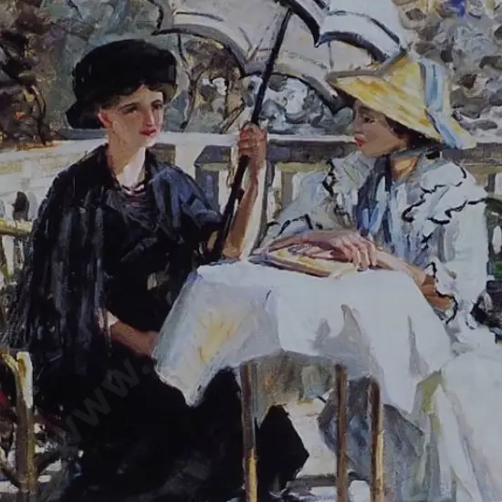BURGE, Maude (1865-1957) - Ladies, St Tropez