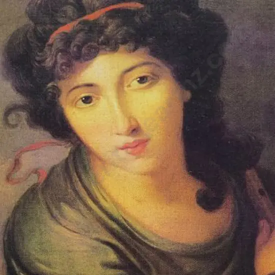 KAUFMANN, Angelica (1741-1807) - Portrait of a Lady as The Muse Enterpe