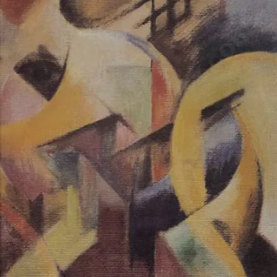 MARC, Franz (1880-1916) - Small Composition 11 (House with Trees), 1914