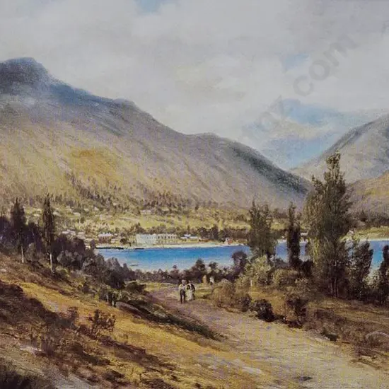 BLOMFIELD, Charles (1848-1926) - View of Queenstown, c.1880